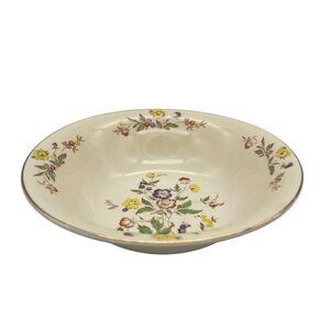 Paden City Pottery Buttercup Round Vegetable Bowl 8" Vintage 1940s Floral